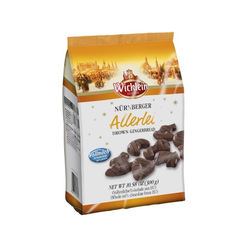 Фигурные имбирные пряники Allerlei в молочном шоколаде Wicklein, 300 г