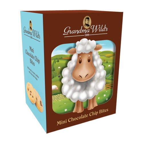 Печенье с шоколадом в картонной 3D-коробке "Овечка" Grandma Wild's, 150 г