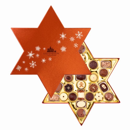 Набор шоколадных конфет "Рождественская звезда" Lauenstein, ассорти, 350 г