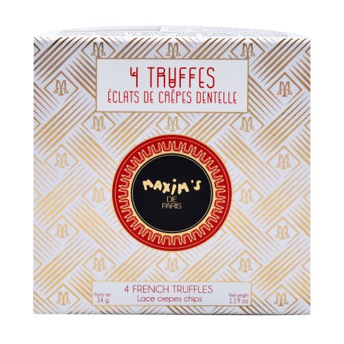 Французские шоколадные трюфели в подарочной коробке Maxim's, 34 г