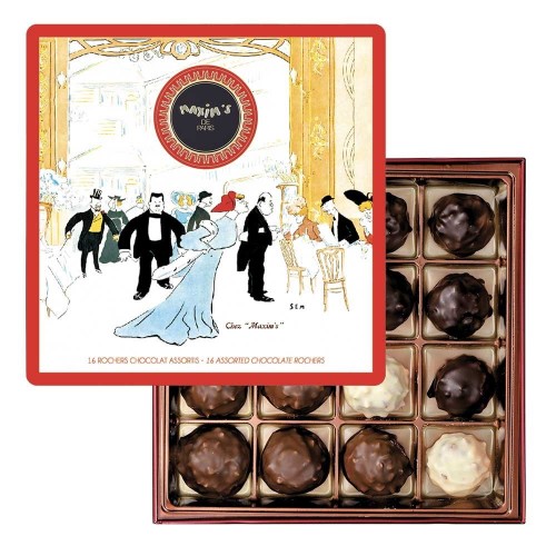 Ассорти шоколадных конфет Rochers в подарочной коробке Maxim's, 140 г