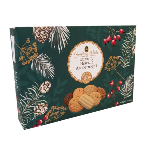 Рождественское ассорти печенья в подарочной коробке Grandma Wild's, 400 г