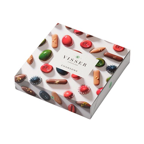 Подарочный набор шоколадных конфет Chansons, ассорти, Visser, 171 г