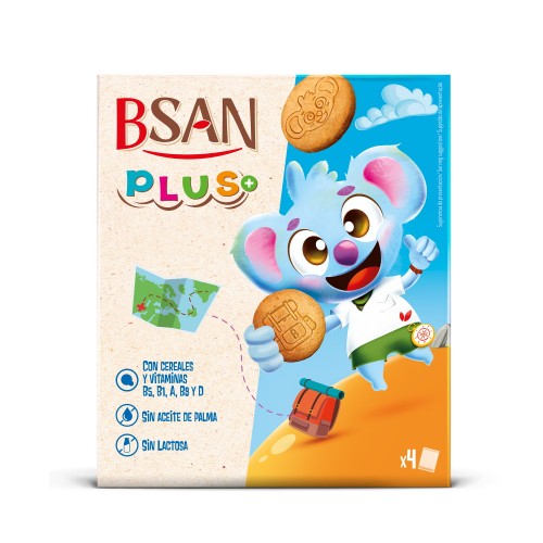 Злаковое печенье в картонной коробке BSAN Plus+, 160 г