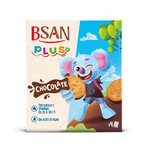 Злаковое печенье с шоколадом в картонной коробке BSAN Plus+, 160 г