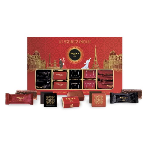 Ассорти шоколадных конфет в картонной коробке Maxim's, 195 г